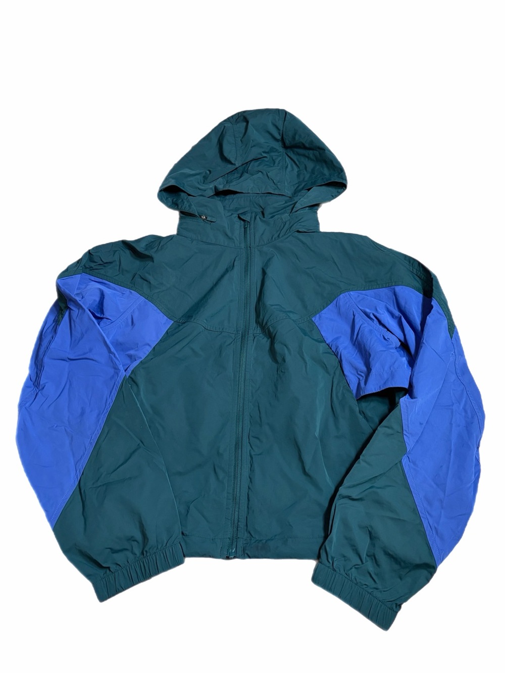 Lululemon Evergreen Cropped Full-Zip Hoodie (Green Jasper/Wild Indigo) Size 6